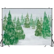 Kate 20x10ft Christmas Backdrops for Photography Christmas Trees Photo Background Blue Classical Wall Photo Portrait Backdrop